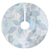 Jupon De Sapin En Polyester Brossé Luxe motif Rose bleue (Devant)