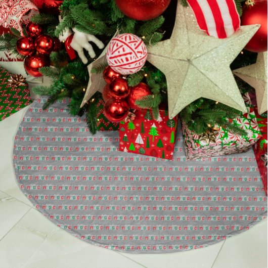 Jupon De Sapin En Polyester Brossé Magie de Noël