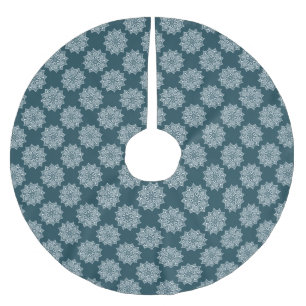 Jupon De Sapin En Polyester Brossé Magnifique motif de mandala vert foncé pour fille