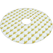 JUPON DE SAPIN EN POLYESTER BROSSÉ "MAÏS SUR LE BÉBÉ" CIEL D'ARBRE DE NOËL (Angle)