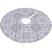 Jupon De Sapin En Polyester Brossé Mandala (Angle)