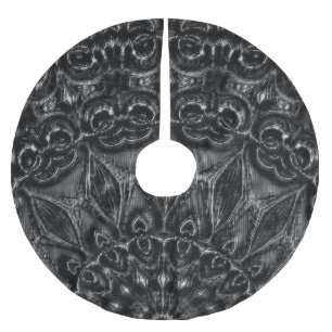 Jupon De Sapin En Polyester Brossé Mandala