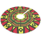 Jupon De Sapin En Polyester Brossé Mandala Afrocentrique (Angle)