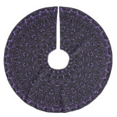 Jupon De Sapin En Polyester Brossé Mandala Améthyste violet avec symétrie complexe (Devant)