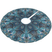 Jupon De Sapin En Polyester Brossé Mandala de l'espace mystérieux  (Angle)