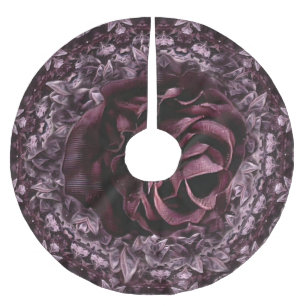 Jupon De Sapin En Polyester Brossé Mandala de rose