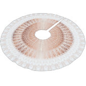 Jupon De Sapin En Polyester Brossé Mandala rose Gold (Angle)
