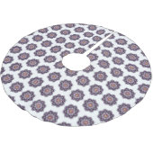 Jupon De Sapin En Polyester Brossé Mandala violet élégant (Angle)