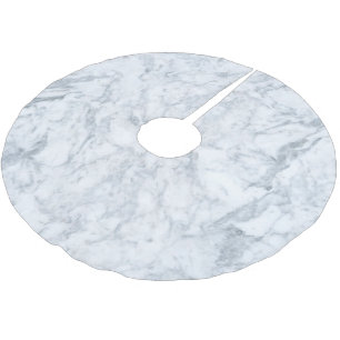 Jupon De Sapin En Polyester Brossé Marbre blanc