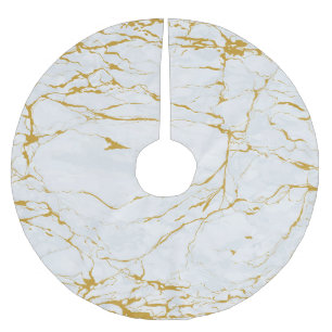 Jupon De Sapin En Polyester Brossé Marbre Golden Texture Motif sans couture