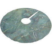 Jupon De Sapin En Polyester Brossé Marbre vert de Malachite Texture détaillée (Angle)