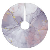 Jupon De Sapin En Polyester Brossé Marbre violet et or (Devant)