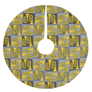 Jupon De Sapin En Polyester Brossé Marching Baritone Crosshatch