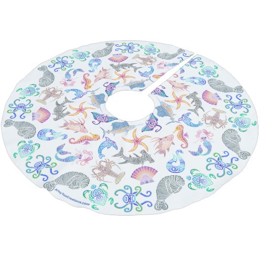 Jupon De Sapin En Polyester Brossé Marin (Angle)