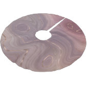 Jupon De Sapin En Polyester Brossé Mauve Strata | Dusty Rose et Rose Gold Agate (Angle)