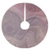 Jupon De Sapin En Polyester Brossé Mauve Strata | Dusty Rose et Rose Gold Agate (Devant)
