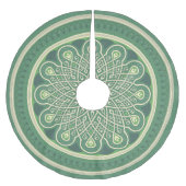 Jupon De Sapin En Polyester Brossé Médaillon vert (Devant)