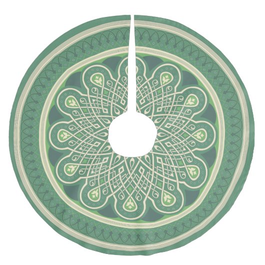 Jupon De Sapin En Polyester Brossé Médaillon vert (Devant)