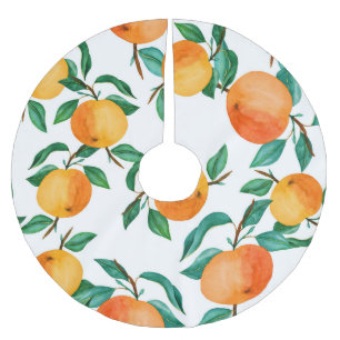 Jupon De Sapin En Polyester Brossé Mélange floral coloré : Illustration aquarelle.