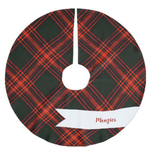 Jupon De Sapin En Polyester Brossé Menzies Chasse Antique Tartan Plaid Scottish