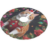 Jupon De Sapin En Polyester Brossé Meowy (Angle)