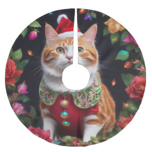 Jupon De Sapin En Polyester Brossé Meowy