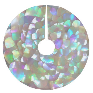 Jupon De Sapin En Polyester Brossé Mère Iridescente de Pearl Mermaid