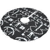 Jupon De Sapin En Polyester Brossé Message binaire Arecibo 1974 (Angle)