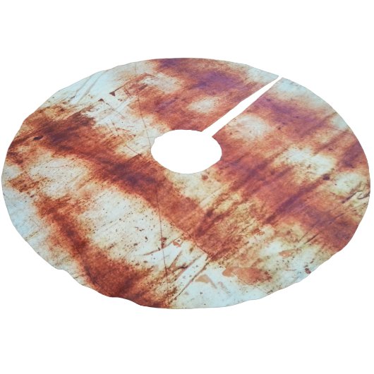 Jupon De Sapin En Polyester Brossé métal rouillé, arrière - plan texturé. (Angle)