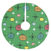 Jupon De Sapin En Polyester Brossé Mi-siècle Moderne Rétro (Devant)