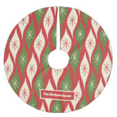 Jupon De Sapin En Polyester Brossé Mi-siècle Moderne Rétro Noël Personnalisé (Devant)