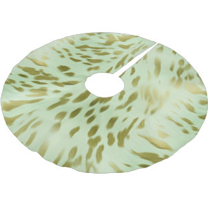 Jupon De Sapin En Polyester Brossé Mint Green Gold Cowhide