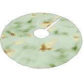 Jupon De Sapin En Polyester Brossé Mint Green Gold Cowhide (Angle)