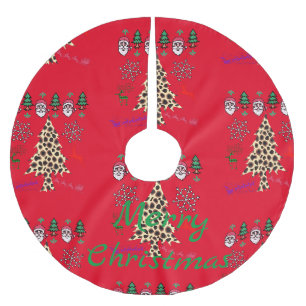 Jupon De Sapin En Polyester Brossé Mishmash Thunder_Cove de Noël