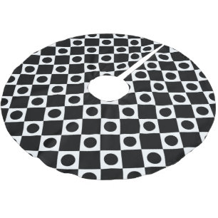 Jupon De Sapin En Polyester Brossé Mod Retro 60's Noir