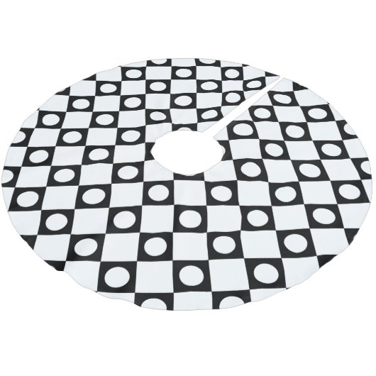 Jupon De Sapin En Polyester Brossé Mod Retro 60's White (Angle)