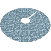 Jupon De Sapin En Polyester Brossé Modèle Damask (Angle)