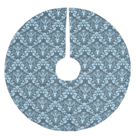 Jupon De Sapin En Polyester Brossé Modèle Damask (Devant)