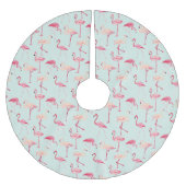Jupon De Sapin En Polyester Brossé Modèle Flamingo rétro (Devant)