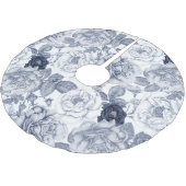 Jupon De Sapin En Polyester Brossé Modèle floral classique (Angle)