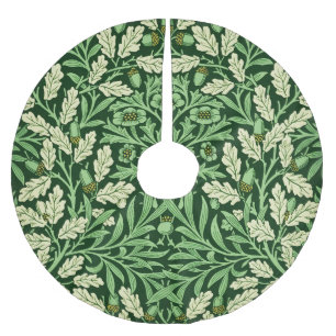 Jupon De Sapin En Polyester Brossé Modèle vintage de William Morris Acorn Oak Green