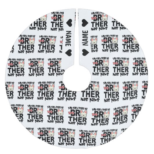 Jupon De Sapin En Polyester Brossé Mon Grand Frère A Des Papes (Devant)