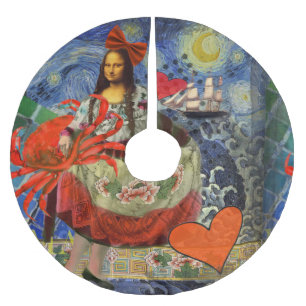 Jupon De Sapin En Polyester Brossé Mona Lisa Fun Zodiaque Fantaisiste