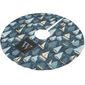 Jupon De Sapin En Polyester Brossé Monogramme Nautique (Angle)