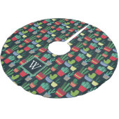 Jupon De Sapin En Polyester Brossé Monogramme | Une foule de Cactus (Angle)