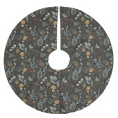 Jupon De Sapin En Polyester Brossé Moody Winter Botanical Motif (Devant)