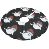 Jupon De Sapin En Polyester Brossé moquette d'hôtel éffrayant fantôme de Noël (Angle)