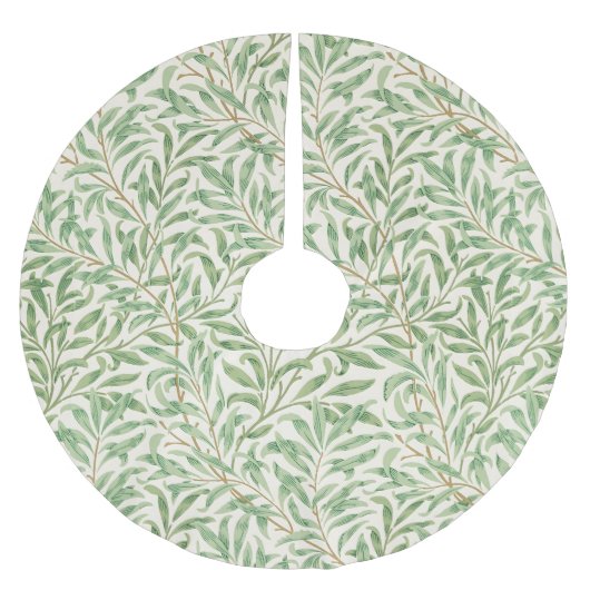 Jupon De Sapin En Polyester Brossé Morris - Antique willow leaves & Branches Pattern (Devant)