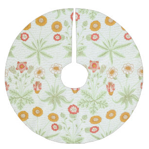 Jupon De Sapin En Polyester Brossé Morris Daisy, motif floral victorien classique