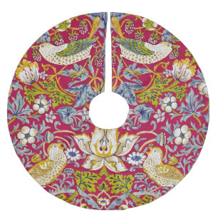 Jupon De Sapin En Polyester Brossé Morris Voleur de Fraises Rouge Framboise Citron Fl